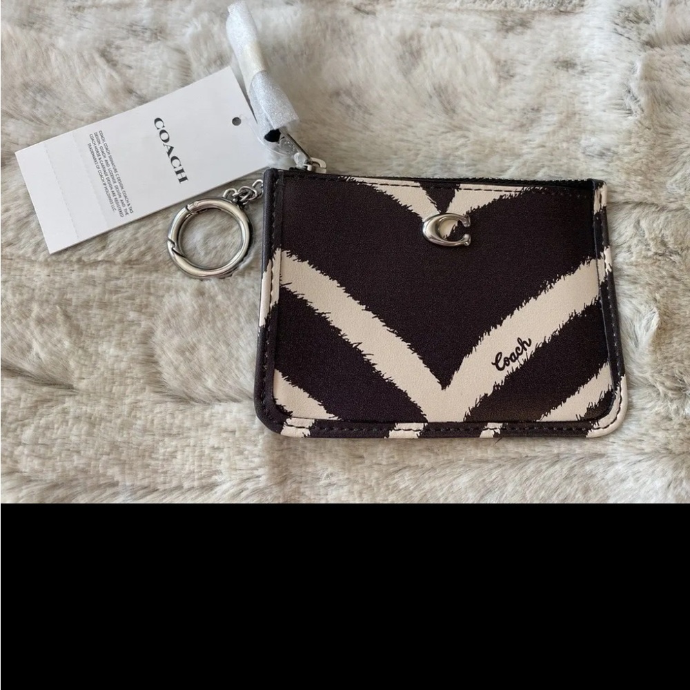 Coach Zebra Skinny ID Case Wallet